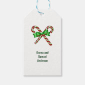 Candy Cane Holiday Cadeaulabel (Voorkant)