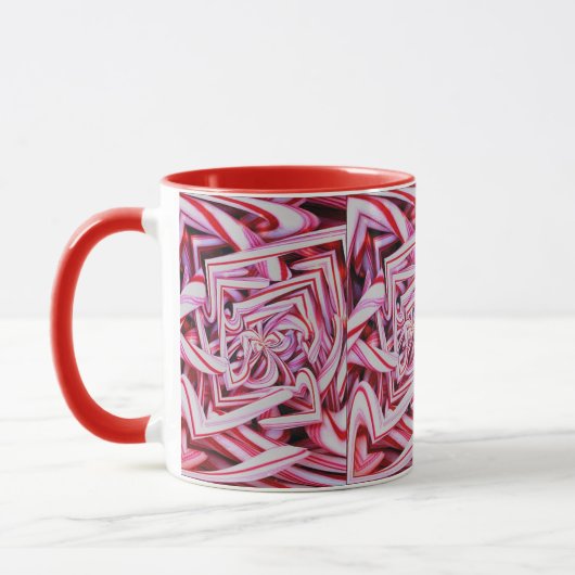 Candy Cane Holiday Coffee Mok (Links)