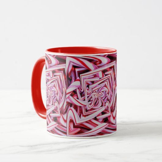 Candy Cane Holiday Coffee Mok (Voorkant links)