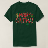 Candy Cane Holiday Gingerbrea T-shirt (Design voorkant)