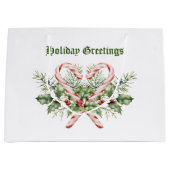 Candy Cane Holiday Groot Cadeauzakje (Voorkant)