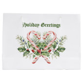  Candy Cane Holiday Groot Cadeauzakje (Achterkant)