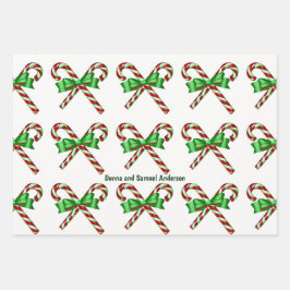 Candy Cane Holiday Inpakpapier Vel