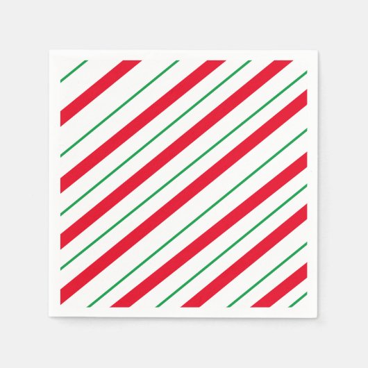 Candy Cane Holiday Kerstmis Servet (Voorkant)