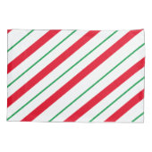 Candy Cane Holiday Pillow Hoesje Kussensloop (Achterkant)