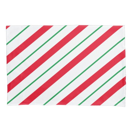 Candy Cane Holiday Pillow Hoesje Kussensloop (Voorkant)
