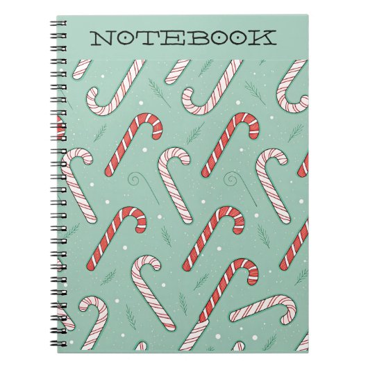 Candy Cane Holiday Premium Notitieboek (Voorkant)