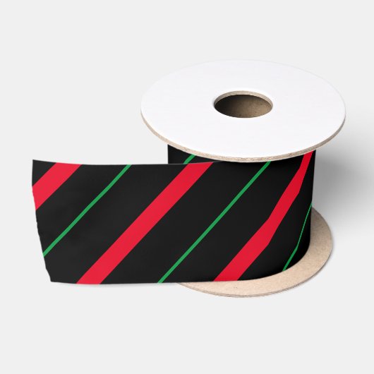 Candy Cane Holiday Satin Ribbon Satijnen Lint (Spoel)