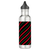 Candy Cane Holiday Stainless Steel Water Bottle Waterfles (Links)