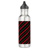 Candy Cane Holiday Stainless Steel Water Bottle Waterfles (Rechts)