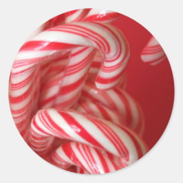 Candy Cane Holiday Stickers en Envelope Seals