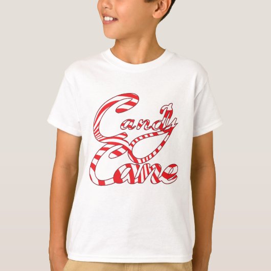 Candy Cane Holiday T Shirt - Alle kleuren en groot (Voorkant)