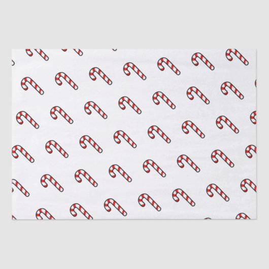 Candy Cane Holiday Tissue Paper Tissuepapier (Voorkant)