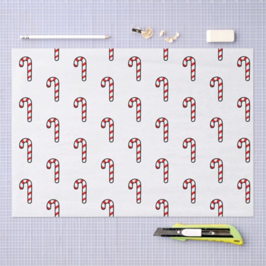 Candy Cane Holiday Tissue Paper Tissuepapier (Craft)