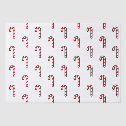 Candy Cane Holiday Tissue Paper Tissuepapier (Voorkant)
