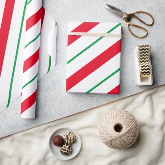 Candy Cane Holiday Wrapping Paper Cadeaupapier (Crafts)