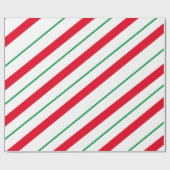 Candy Cane Holiday Wrapping Paper Cadeaupapier (Vlak)