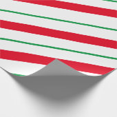 Candy Cane Holiday Wrapping Paper Cadeaupapier (Hoek)