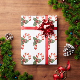 Candy Cane Holiday Xmas kerstcadeau Cadeaupapier