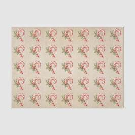 Candy Cane Holly Christmas Tissue Paper Tissuepapier