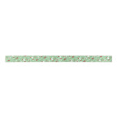 Candy Cane Holly | Green and Red Christmas Ribbon Satijnen Lint (Voorkant)