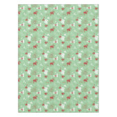 Candy Cane Holly | Groen rood kersttafelkleed Tafelkleed (Voorkant)