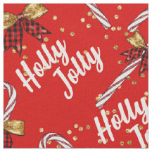 Candy Cane Holly Jolly Modern Festive Kerstmis