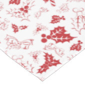 Candy Cane Holly | White Red Christmas Tablecloth Tafelkleed (Gekanteld)