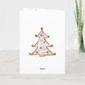 Candy Cane House Kleindochter Kerstmis Feestdagen Kaart (Achterkant)