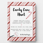 Candy Cane Hunt Game Plaque Fotoplaat (voorkant)