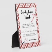 Candy Cane Hunt Game Plaque Fotoplaat (Zijkant)