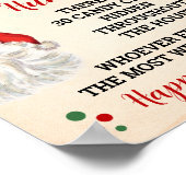 Candy Cane Hunt Kerstmis spel teken Poster (Hoek)