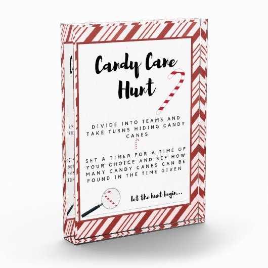 Candy Cane Hunt teken Fotoblokken (Links)