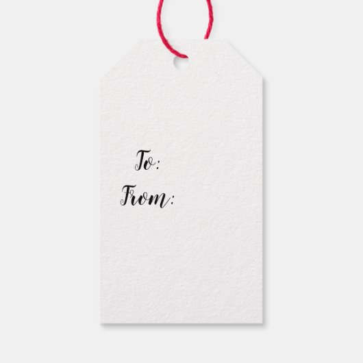 Candy Cane Illustration Classic Gift Labels Cadeaulabel (Achterkant)