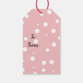 Candy Cane Illustration Classic Gift Labels Cadeaulabel (Achterkant)