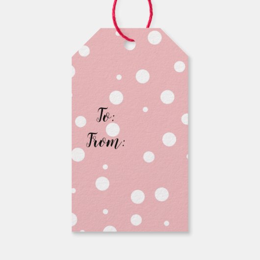 Candy Cane Illustration Classic Gift Labels Cadeaulabel (Achterkant)