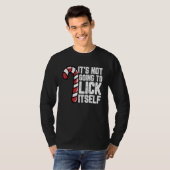 Candy Cane Ingepast Adult Humor Funny Christm T-shirt (Voorkant volledig)