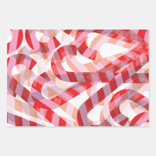 Candy Cane Inpakpapier Vel (Voorkant 3)