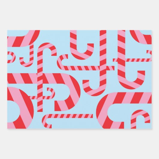 Candy Cane Inpakpapier Vel (Voorkant 2)