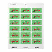 Candy Cane Jesus Address Label (Full Sheet)