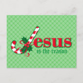 Candy Cane Jesus Briefkaart (Voorkant)