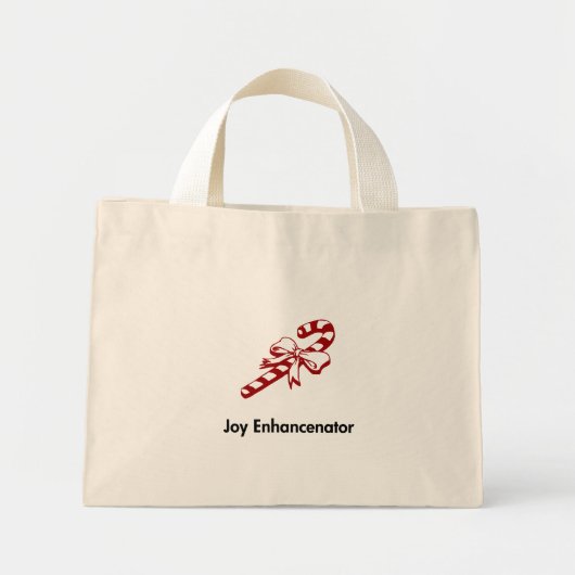 Candy Cane Joy Enhancenator Mini Tote Bag (Voorkant)