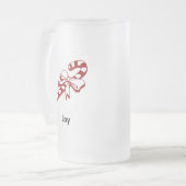 Candy Cane Joy Matglas Bierpul (Voorkant links)