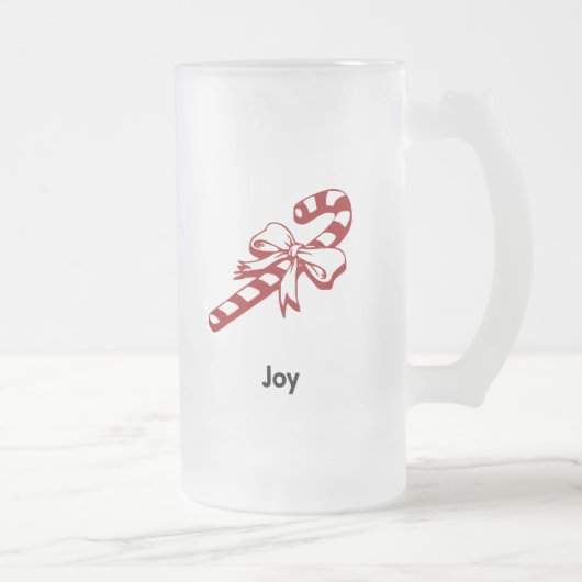 Candy Cane Joy Matglas Bierpul (Rechts)
