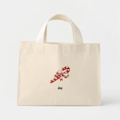 Candy Cane Joy Mini Tote Bag (Voorkant)