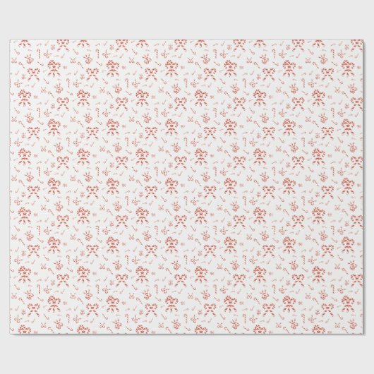 Candy Cane Jumble Cadeaupapier (Vlak)