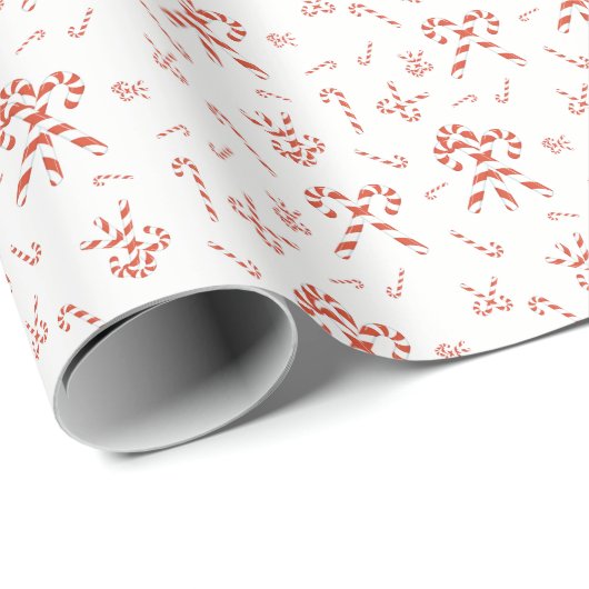 Candy Cane Jumble Cadeaupapier (Rol Hoek)