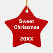 Candy Cane Keepsake Ornament (Achterkant)