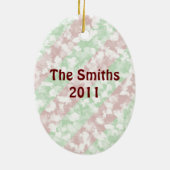 Candy Cane Keramisch Ornament (Achterkant)