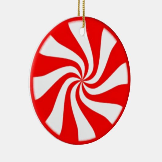 Candy Cane Keramisch Ornament (Rechts)